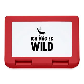 Ich mag es Wild - Brotdose - Rot - Vorne