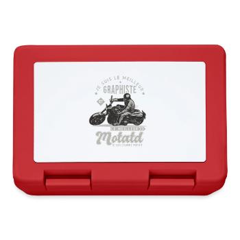 Motard le meilleur graphiqte cadeau cool - Boîte à goûter - rouge - Devant