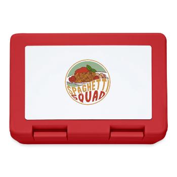 Spaghetti Squad Noodles Italian Food Pasta - Lunchbox - red - Front