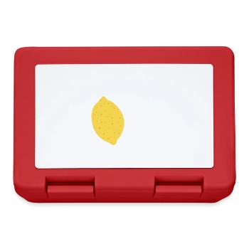 Eating Lemons Citrus Fruits Summer Funny Quote - Lunchbox - red - Front