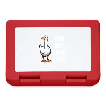 Life With Geese Nature Ironic Saying Goose - Lunchbox - red - Front
