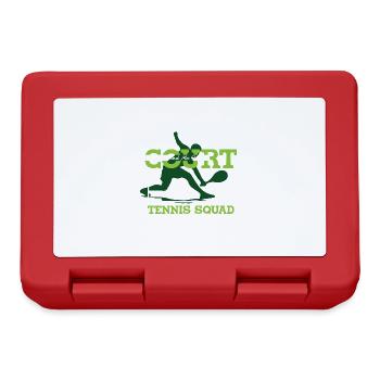 Ironic Tennis Player Quote Ball Sports Summer - Lunchbox - red - Front