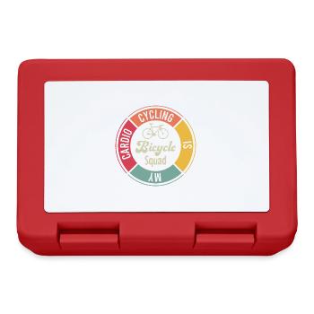 Bicycle Squad, mobilité, environnement, cyclisme - Boîte à goûter - rouge - Devant