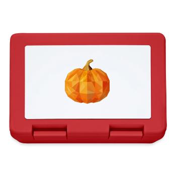 Polygon-Herbstkürbis: Geometrische Herbstschönheit - Brotdose - Rot - Vorne