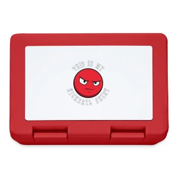 Exercice sportif de balle de joueur de kickball - Boîte à goûter - rouge - Devant