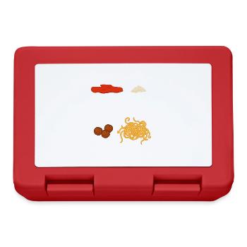 Spaghetti Squad Pasta Lover Nudeln mit - Brotdose - Rot - Vorne