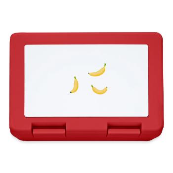 Bananas and Music Notes Musician Cute Fruits - Lunchbox - red - Front