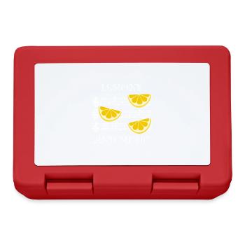 Lemons and Music Notes Musician Clef - Lunchbox - red - Front