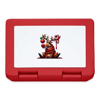 Noël renne fée lumières panne - Boîte à goûter - rouge - Devant