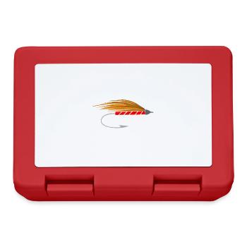 Fly Fishing Squad Hobby Fisherman Angler - Lunchbox - red - Front