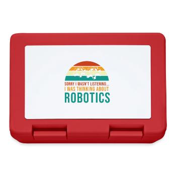 Réflexions sur la robotique : mécanicien, - Boîte à goûter - rouge - Devant