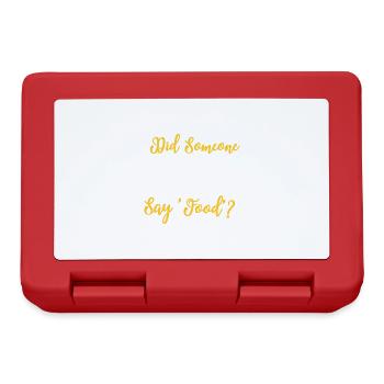 Proverbe ironique représentant un rongeur et un - Boîte à goûter - rouge - Devant
