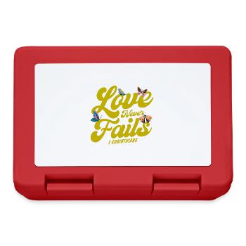 Don de verset biblique religieux chrétien - Boîte à goûter - rouge - Devant