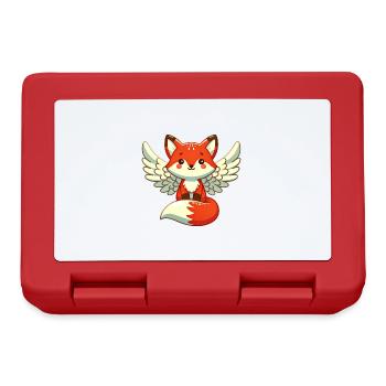 Red Fox Angel - Graceful with wings - Lunchbox - red - Front