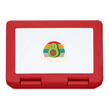 Parents de grossesse drôle enceinte - Boîte à goûter - rouge - Devant