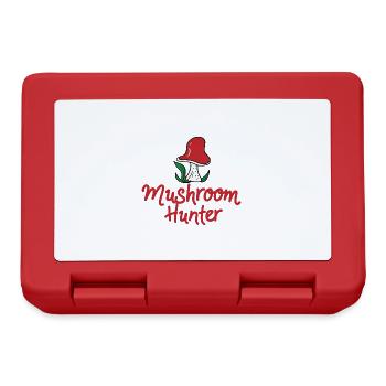 Citation drôle de chasse aux champignons Nature - Boîte à goûter - rouge - Devant