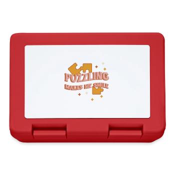 Puzzling Makes Me Smile Jigsaw Electronic - Lunchbox - red - Front