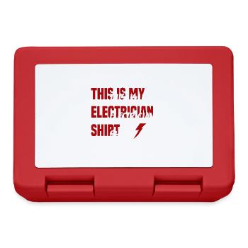 Electricien Ironic Saying Craftsman Voltage - Boîte à goûter - rouge - Devant