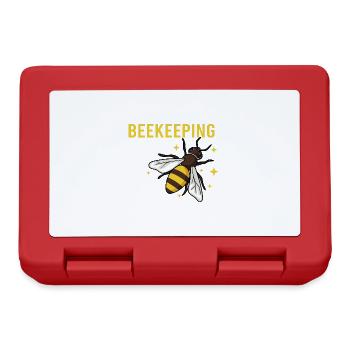 Beekeeping Ironic Saying Honey Beekeeper - Lunchbox - red - Front