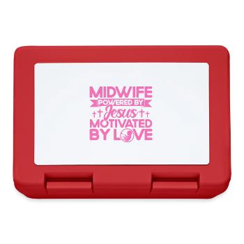 Obstétricien Sage-femme LD Travail Cadeau - Boîte à goûter - rouge - Devant