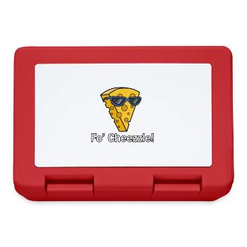 Cheezzle Ironic Quote Cheezzle Cheemaker Fast Food - Boîte à goûter - rouge - Devant