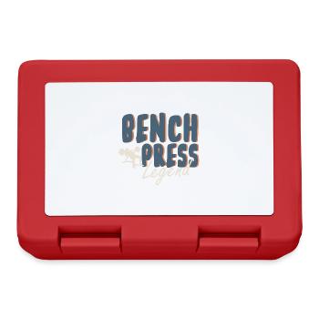 Benchpress Legend Powerlifter Fitnesstraining und - Brotdose - Rot - Vorne