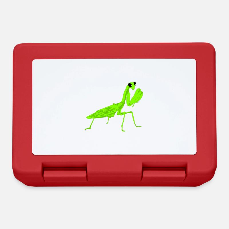 Gottesanbeterin Mantis Religiosa Instekt - Brotdose - Rot