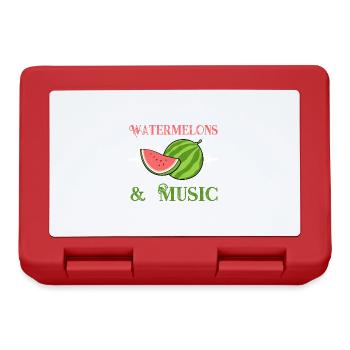 Pastèques et musique Musicien Tropical Summer - Boîte à goûter - rouge - Devant