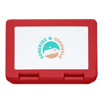 Sunshine and Cornhole Throwing Bags Sack Toss - Lunchbox - red - Front