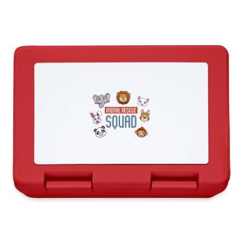 Animal Rescue Squad Animal Welfare Cats and Dogs - Lunchbox - red - Front