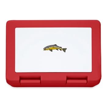 Catthing Fish Ironischer Spruch Fisherman - Brotdose - Rot - Vorne