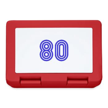 80. 80 YEARS. 80th ANNIVERSARY. 80 YEARS ANNIVERSARY. - Lunchbox - red - Front