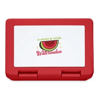 Manger des pastèques Fruits tropicaux fruits - Boîte à goûter - rouge - Devant