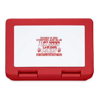 Horror Movie Spooky Movies Slasher Movie Gift - Lunchbox - red - Front