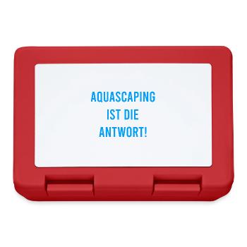 Aquascaping Aquaristik - Brotdose - Rot - Vorne