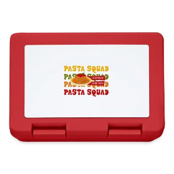 Plutôt manger des pâtes Ironic Spaghetti - Boîte à goûter - rouge - Devant