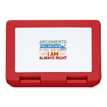 Irony Sarcasm Sarcastic gift - Lunchbox - red - Front