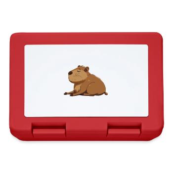 Capybara - Boîte à goûter - rouge - Devant