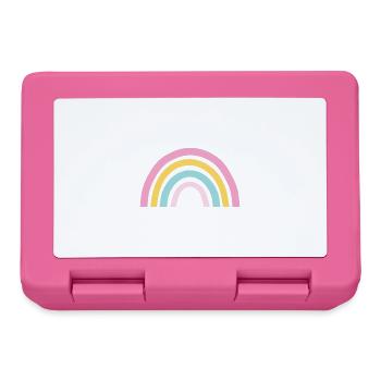 Pastell Regenbogen - Brotdose - Pink - Vorne
