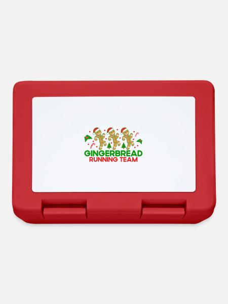 Weihnachtsbäckerei Plätzchen backen Plätzchenbacke - Brotdose - Rot