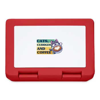 Cat Cat Mama Cat Lover Gift - Lunchbox - red - Front