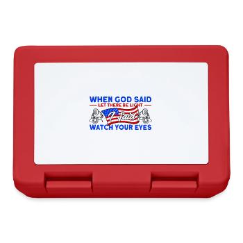 Soudeur SOUDEUR USA Cadeau patriotique - Boîte à goûter - rouge - Devant