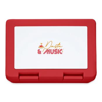 Pâtes et notes de musique Musicien amateur de - Boîte à goûter - rouge - Devant