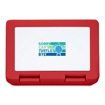 Turtle Sea turtles Turtles Liebha - Lunchbox - red - Front