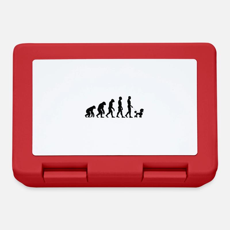Poodle - Lunchbox - red