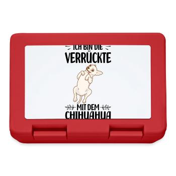 Chihuahua - Brotdose - Rot - Vorne