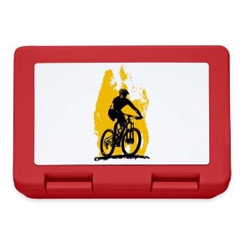 Mountainbike mountainbiken biken - Brotdose - Rot - Vorne