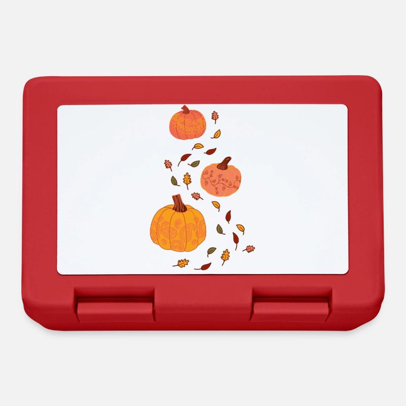 Pumpkin Ornaments - Lunchbox - red