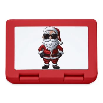 Weihnachtsmann Comic Santa - Brotdose - Rot - Vorne