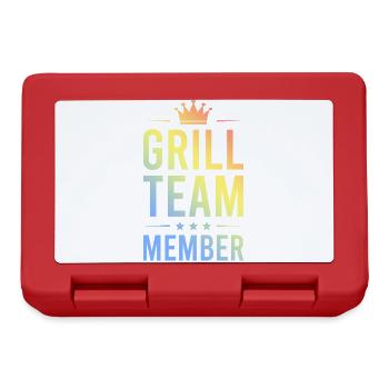 Grill Team Bunt - Lunchbox - red - Front